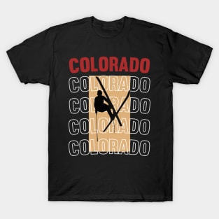 Colorado skiing ski vintage 80's  90's sports T-Shirt